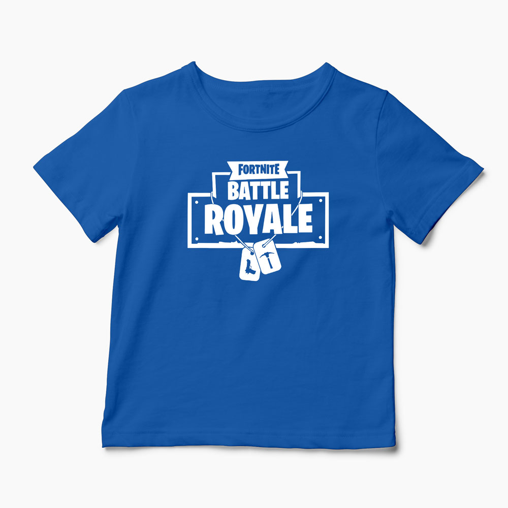 Tricou Fortnite Dog Tag - Copii-Albastru Regal